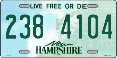 NH license plate 2384104