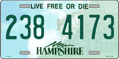 NH license plate 2384173
