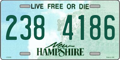 NH license plate 2384186
