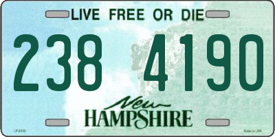 NH license plate 2384190