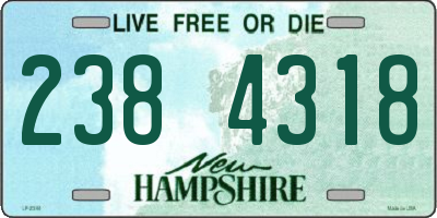 NH license plate 2384318