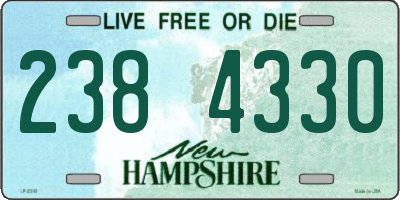 NH license plate 2384330