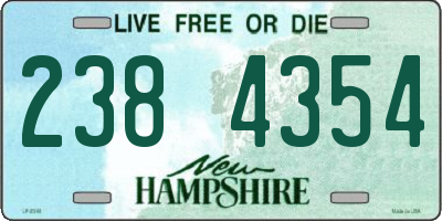 NH license plate 2384354