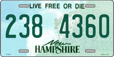NH license plate 2384360
