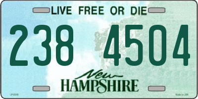 NH license plate 2384504