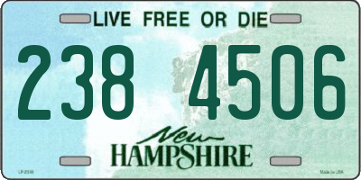NH license plate 2384506