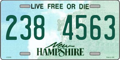 NH license plate 2384563
