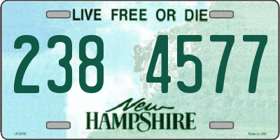 NH license plate 2384577