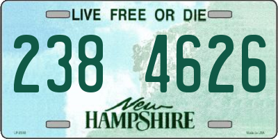 NH license plate 2384626