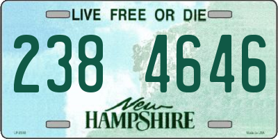 NH license plate 2384646