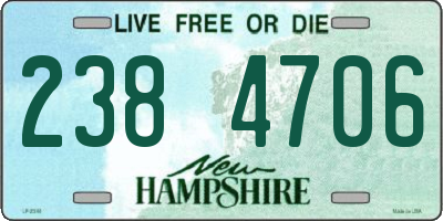 NH license plate 2384706