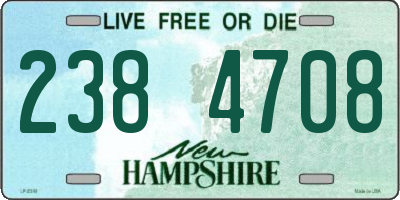 NH license plate 2384708