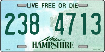 NH license plate 2384713