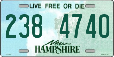 NH license plate 2384740