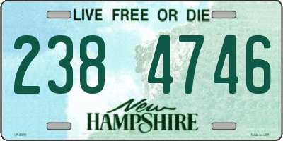 NH license plate 2384746