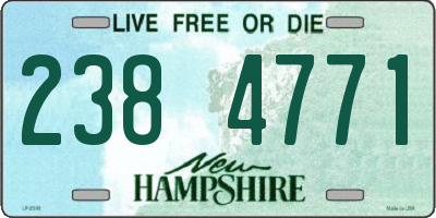 NH license plate 2384771