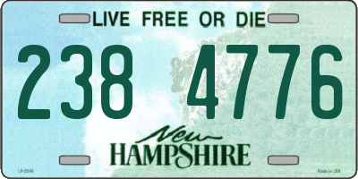 NH license plate 2384776