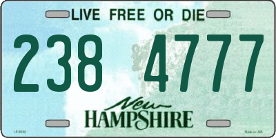 NH license plate 2384777