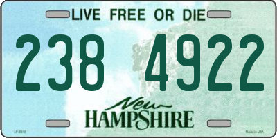 NH license plate 2384922