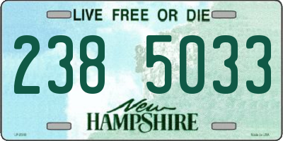 NH license plate 2385033