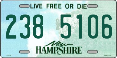 NH license plate 2385106
