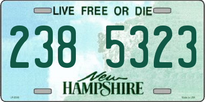 NH license plate 2385323
