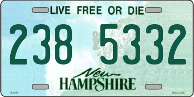 NH license plate 2385332