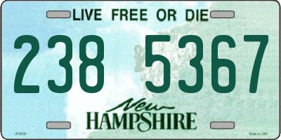 NH license plate 2385367