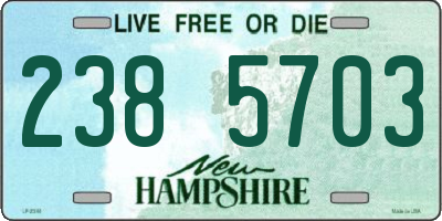 NH license plate 2385703