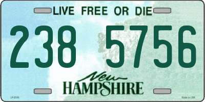 NH license plate 2385756