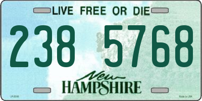 NH license plate 2385768