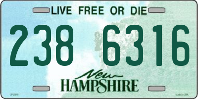 NH license plate 2386316