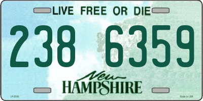 NH license plate 2386359