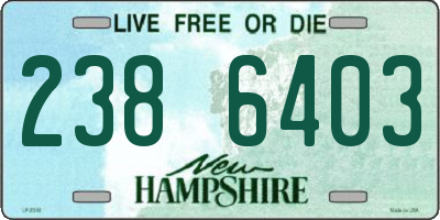 NH license plate 2386403