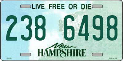 NH license plate 2386498
