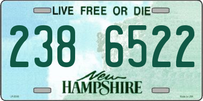 NH license plate 2386522