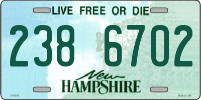 NH license plate 2386702