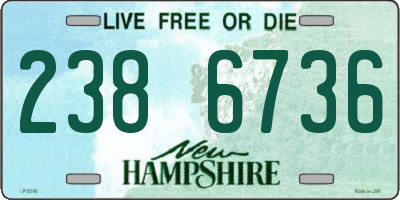 NH license plate 2386736