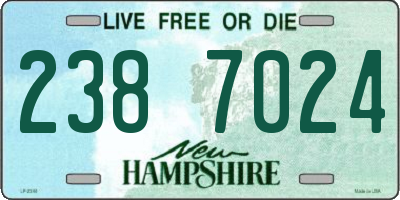 NH license plate 2387024