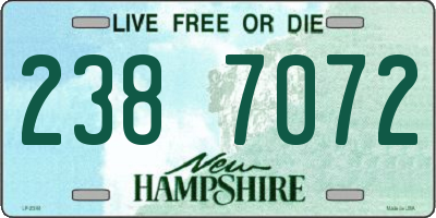 NH license plate 2387072