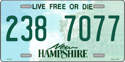 NH license plate 2387077