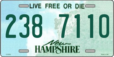 NH license plate 2387110
