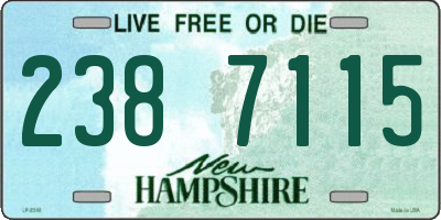 NH license plate 2387115