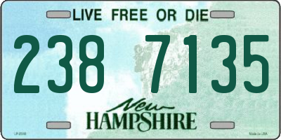 NH license plate 2387135
