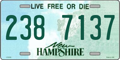 NH license plate 2387137