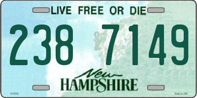 NH license plate 2387149