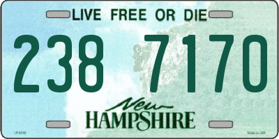 NH license plate 2387170