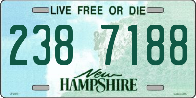 NH license plate 2387188