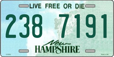 NH license plate 2387191