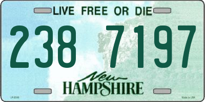 NH license plate 2387197